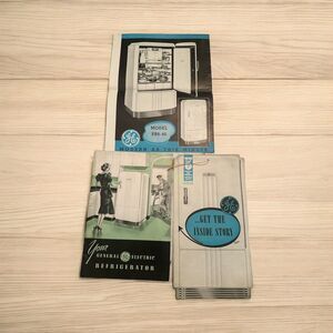 General Electric Refrigerator User Manual With Recipes  1940 Model PB8-40